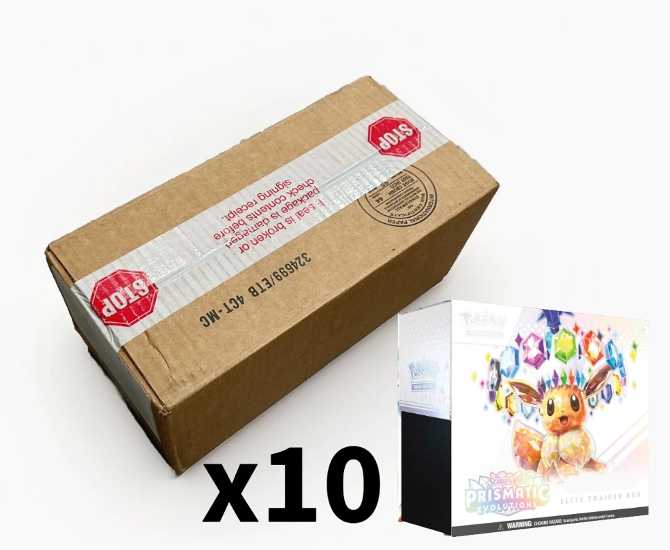 Pokémon TCG: Scarlet & Violet - Prismatic Evolutions Elite Trainer Box Sealed Case