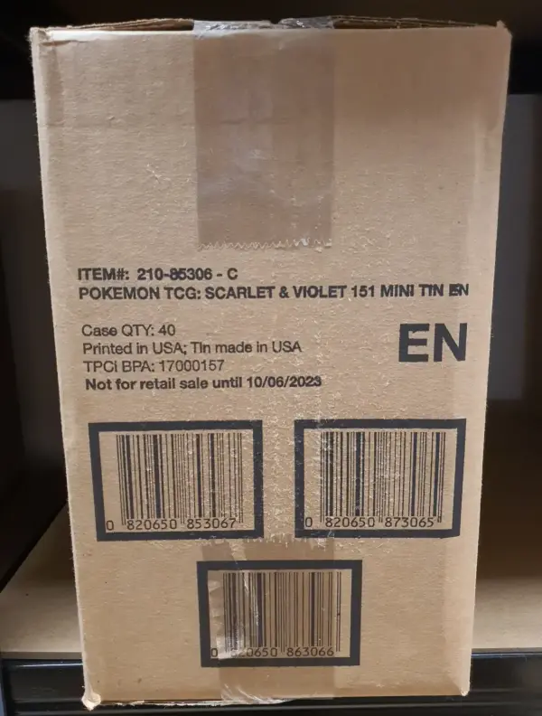 Pokémon TCG: Scarlet & Violet - 151 Mini Tin Display Case